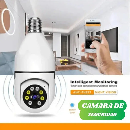 Cámara de Seguridad Wifi Tipo Foco - HD 1080P